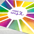 Ink Blending Rainbow make a wish Colorful Card