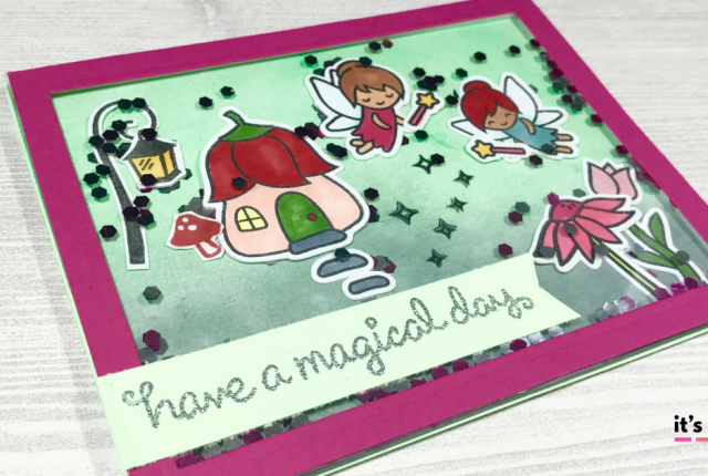 Lawn Fawn Fairy Shaker Card