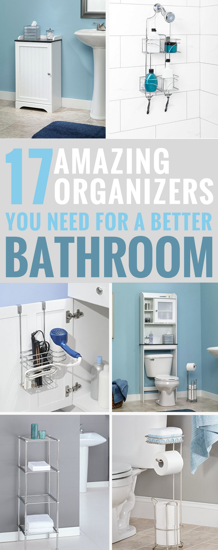 Awesome Bathroom Organizers Storage Ideas for Smaller Spaces to help contain the clutter