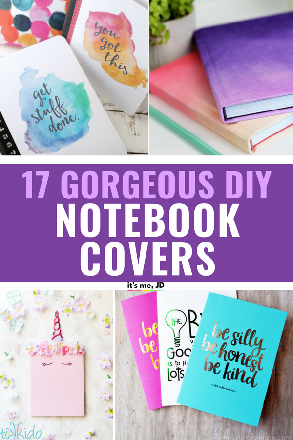 17 Gorgeous DIY Notebook Covers for School #backtoschool #diynotebook #diynotebookcover