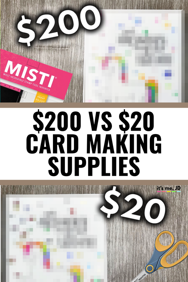 $200 vs $20 card making supplies #cardmaking #cardmakingsupplies #craftsupplies #crafthacks
