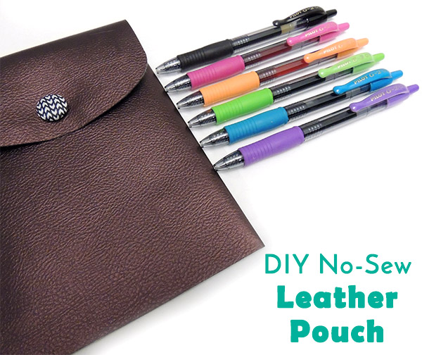 Make a pouch with no zipper that looks far fancier than it really is!