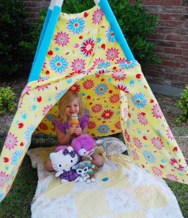 simple method for sewing a play tent without a pattern!