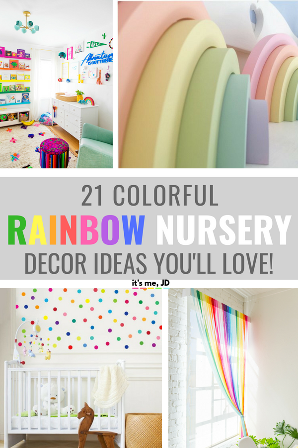 21 Colorful Decor Ideas For A Rainbow Themed Nursery #rainbownursery #rainbowbaby #rainbowdecor #rainbows #rainbowart