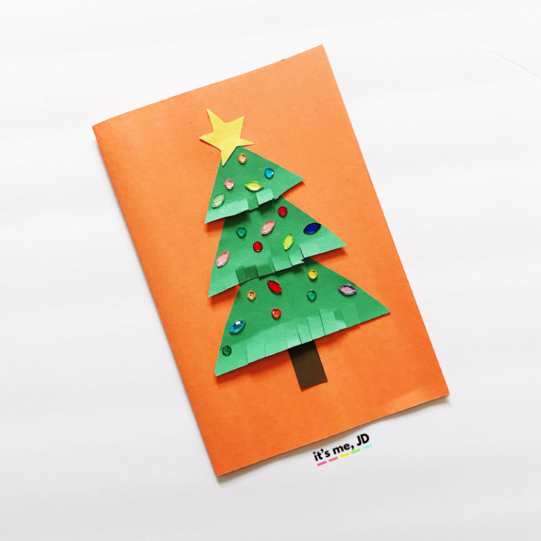 8 DIY Christmas Tree Cards That Kids Can Make