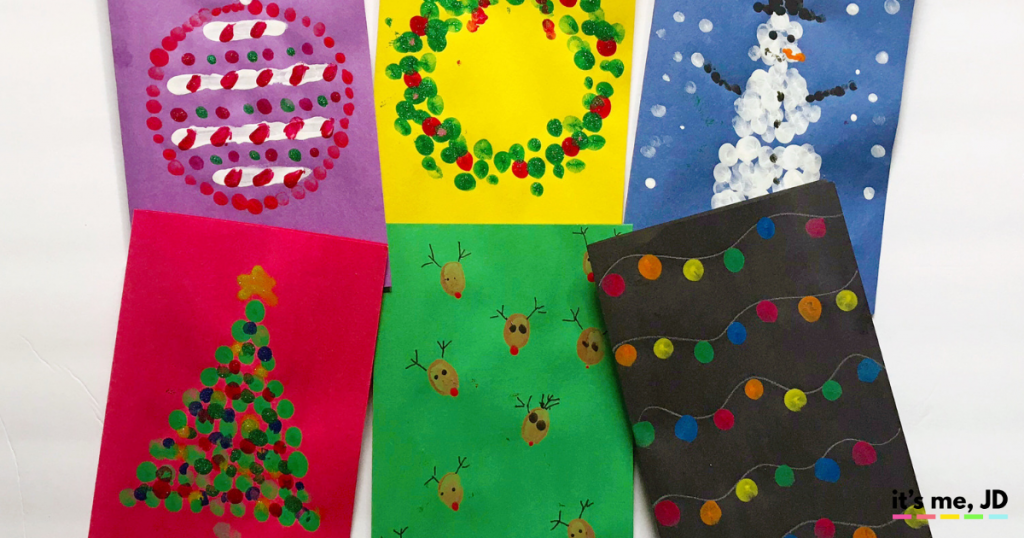  Fun Fingerprint Christmas Card Ideas That Kids Can Make