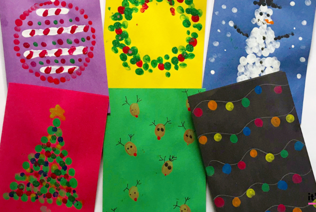Fun Fingerprint Christmas Card Ideas That Kids Can Make