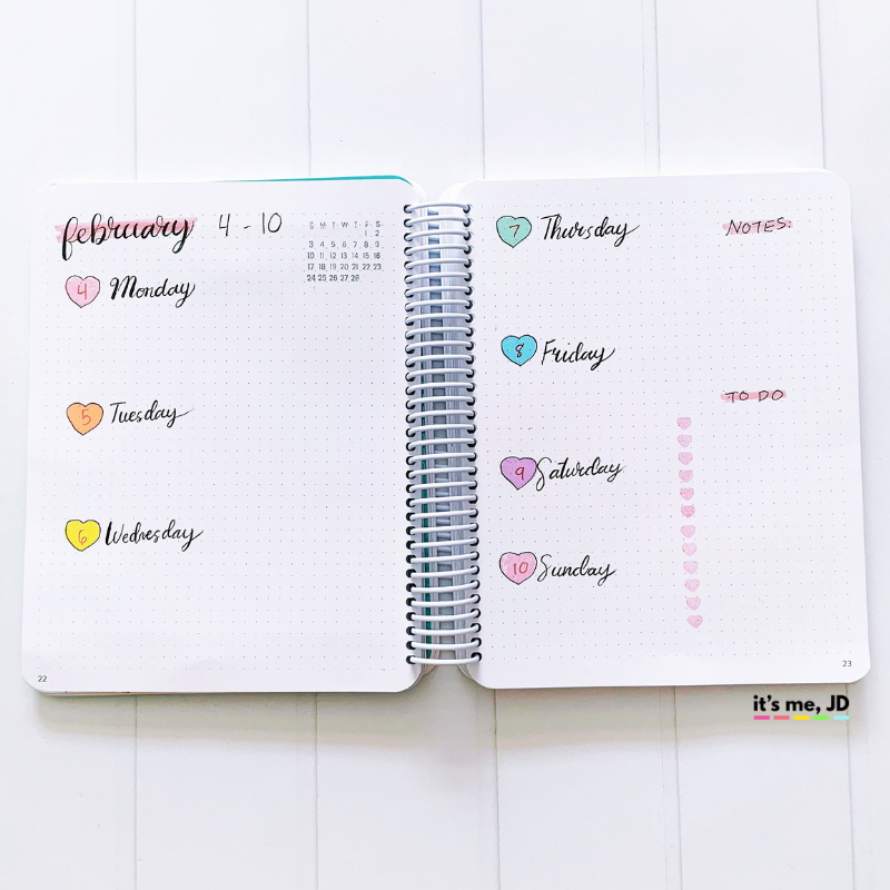 February 2019 Bullet Journal Layout, Plan With Me, Planner Spread