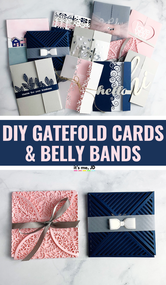 Easy DIY Gatefold Card With Belly Band Tutorials For Cards And Invitations #diywedding #weddinginvitation #papercrafts #cardmaking #weddinginvitation #handmadecards 