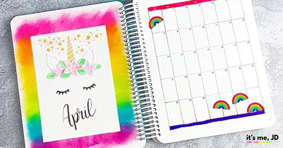 April 2019 Bullet Journal Layout _ Plan With Me _ Planner Spread