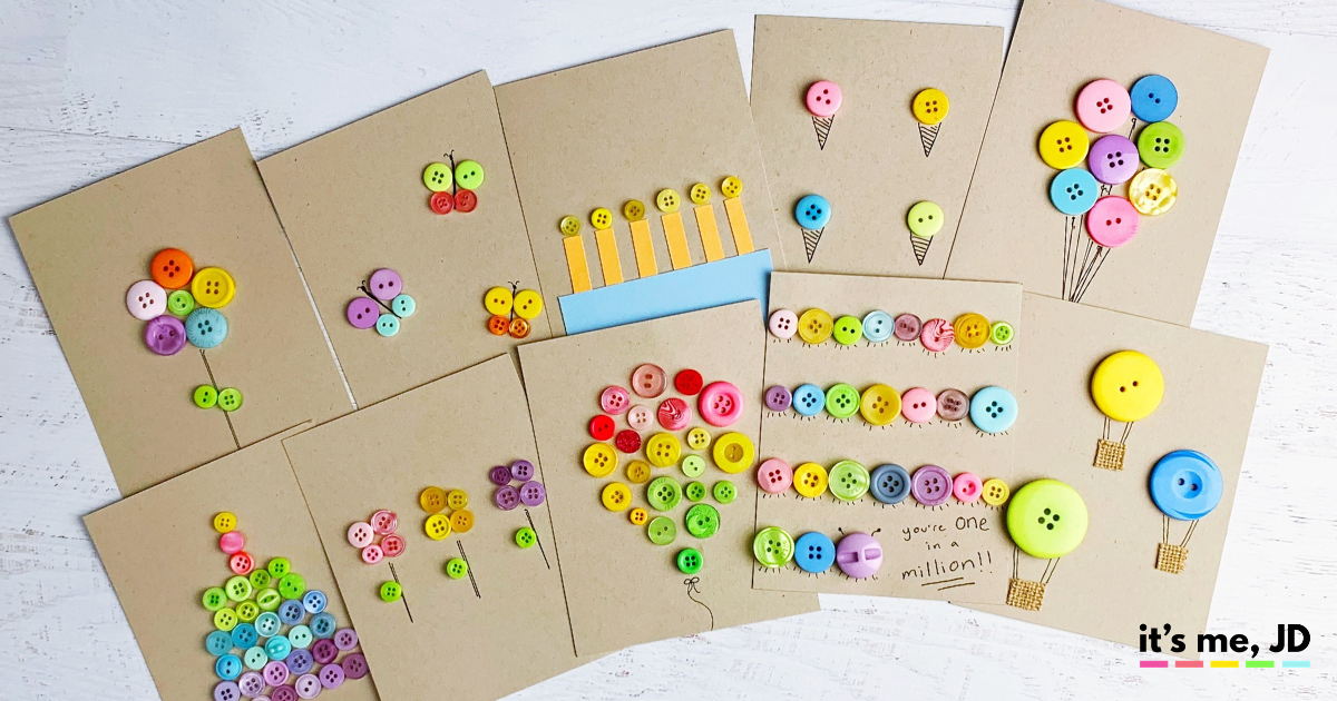 DIY Button Cards and Paper Crafts