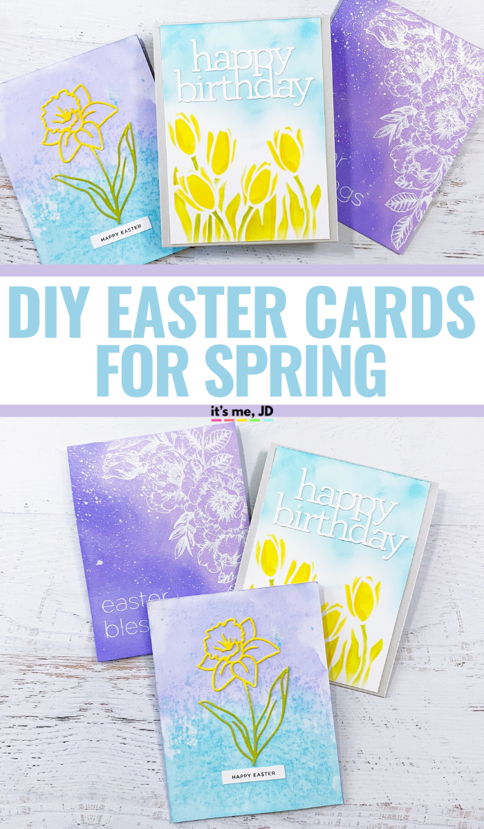 DIY Easter Cards For Spring, Easy Easter Craft Idea For Spring #springcard #eastercard #eastercrafts #springcrafts #easter