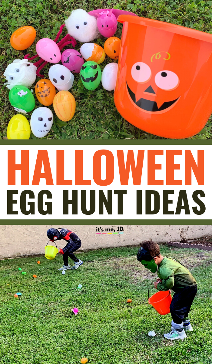 Halloween Egg Hunt Ideas, a Fun Halloween alternative for Social Distancing Trick Or Treat Celebration